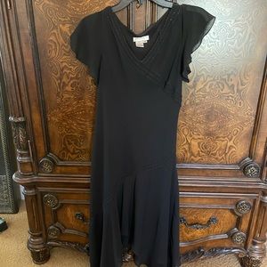 EUC Black asymmetrical dress